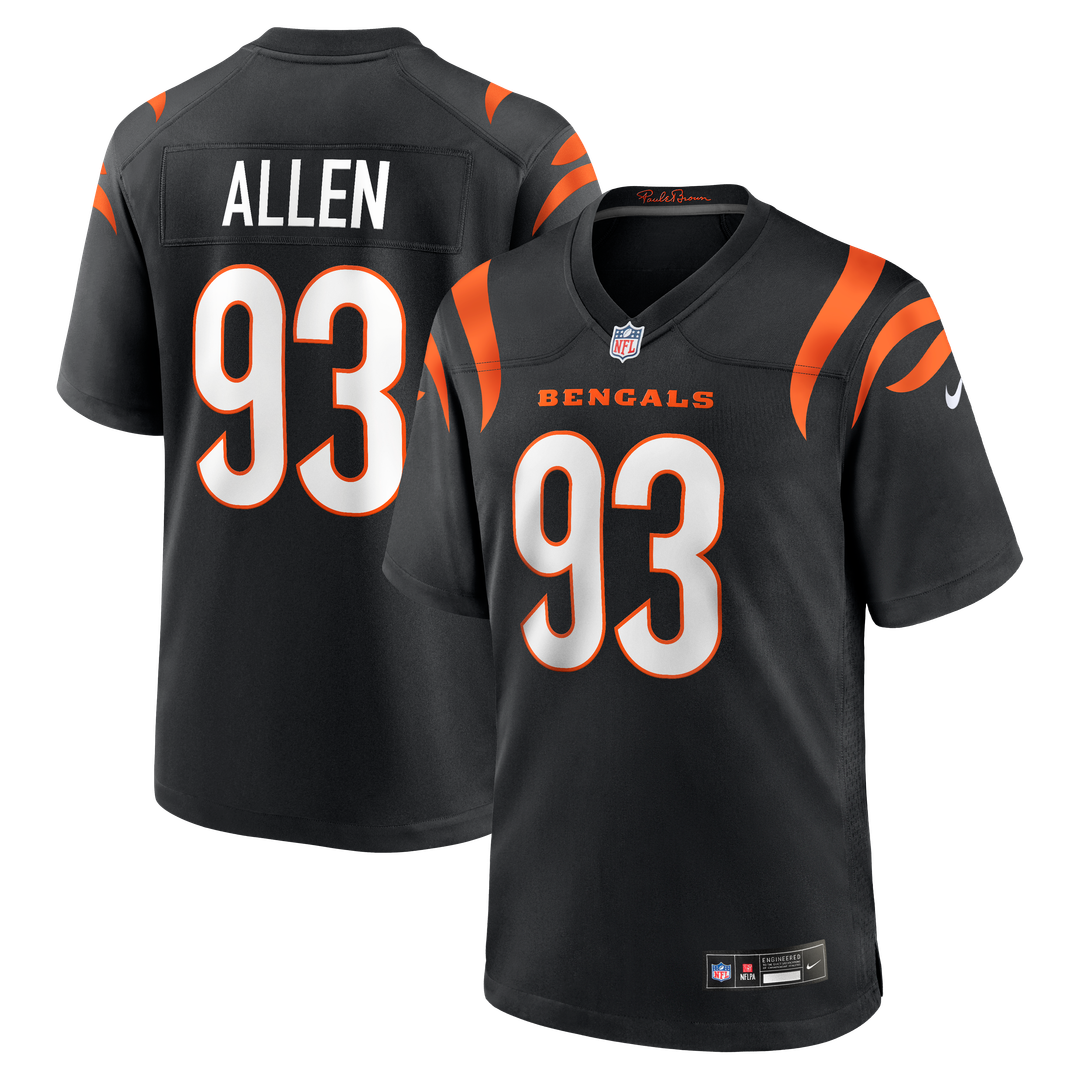 Jonathan Allen Cincinnati Bengals Black Team Game Jersey