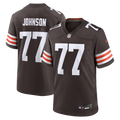 Zion Johnson Cleveland Browns Brown Team Game Jersey