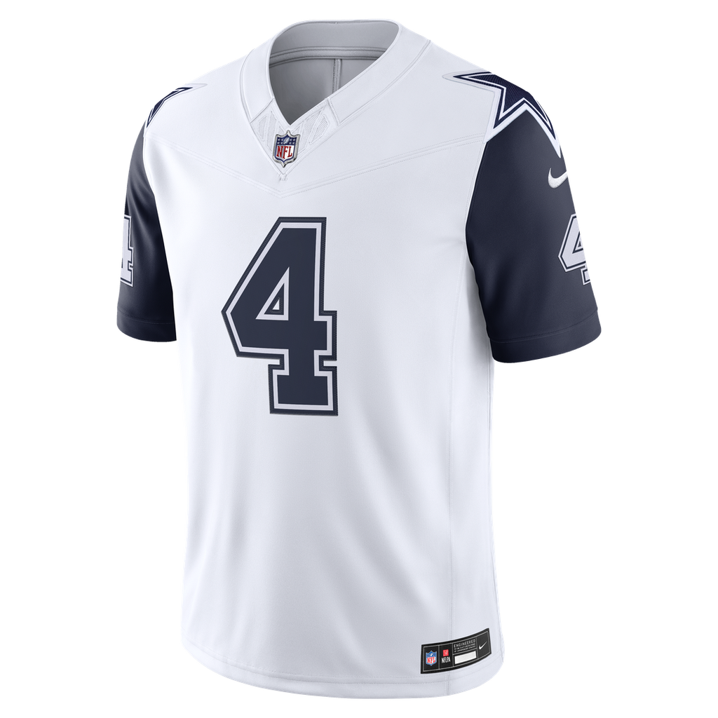 Dak Prescott Dallas Cowboys White Alternate Vapor F.U.S.E. Stitched Limited Jersey