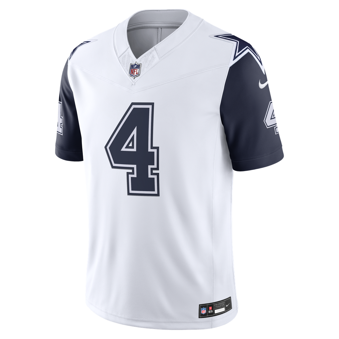 Dak Prescott Dallas Cowboys White Alternate Vapor F.U.S.E. Stitched Limited Jersey