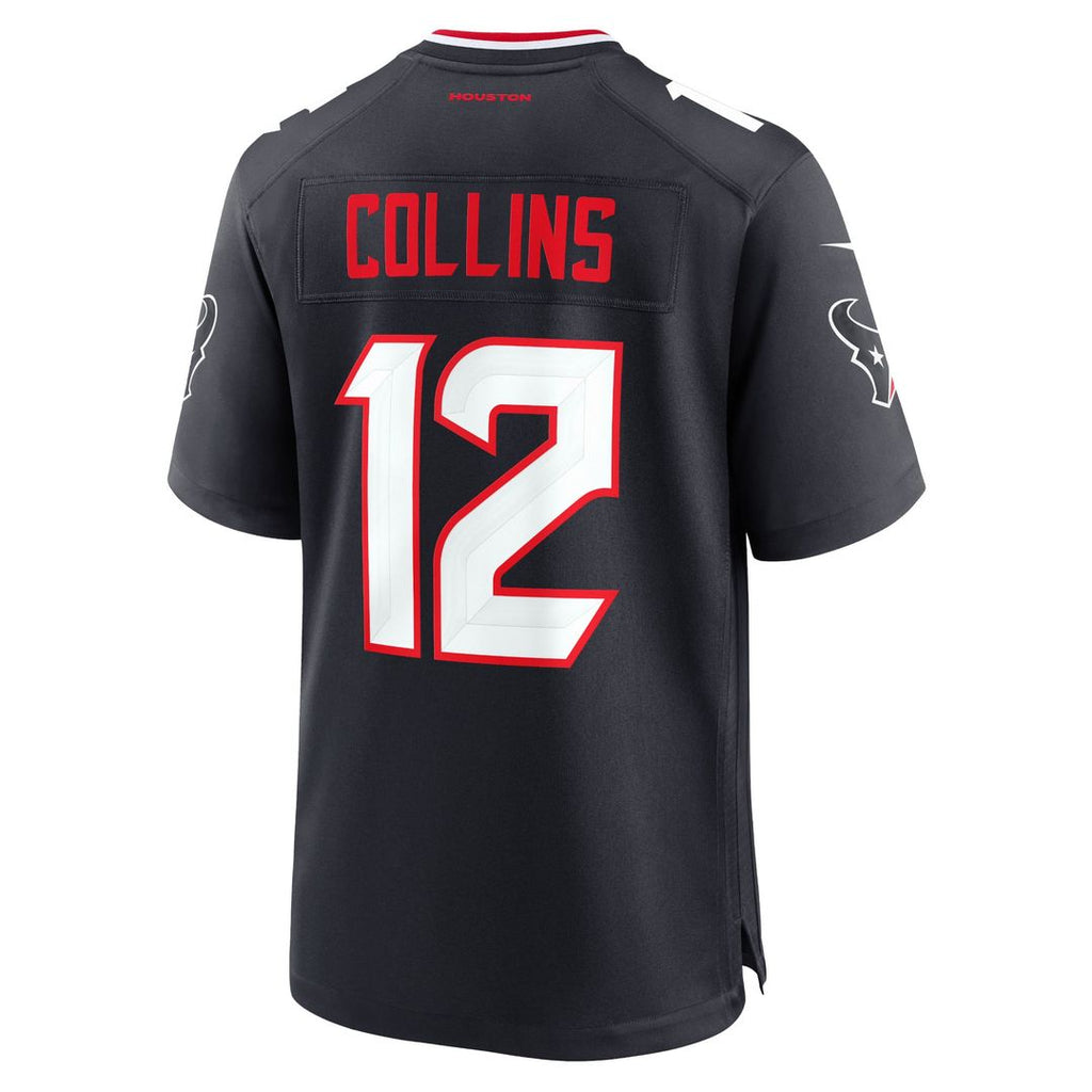 Nico Collins Houston Texans Navy Game Jersey