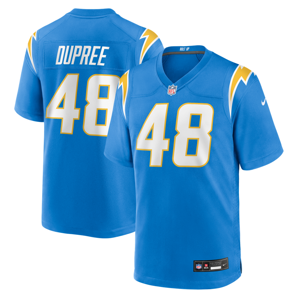 Bud Dupree Los Angeles Chargers Powder Blue Team Game Jersey