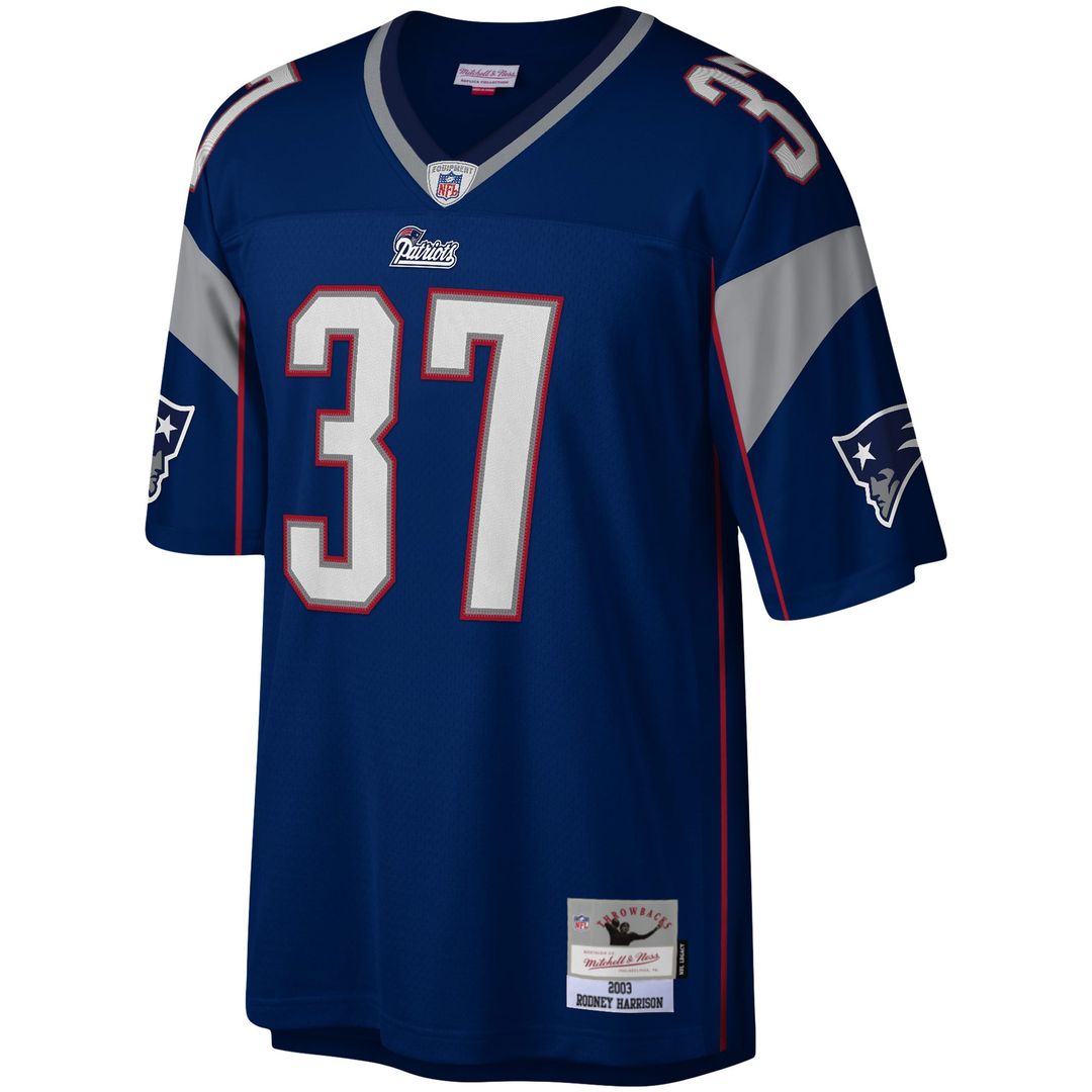 Rodney Harrison New England Patriots Navy Legacy Replica Jersey