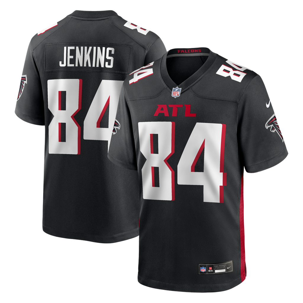 Alfred Jenkins Atlanta Falcons Black Game Retired Player Jersey