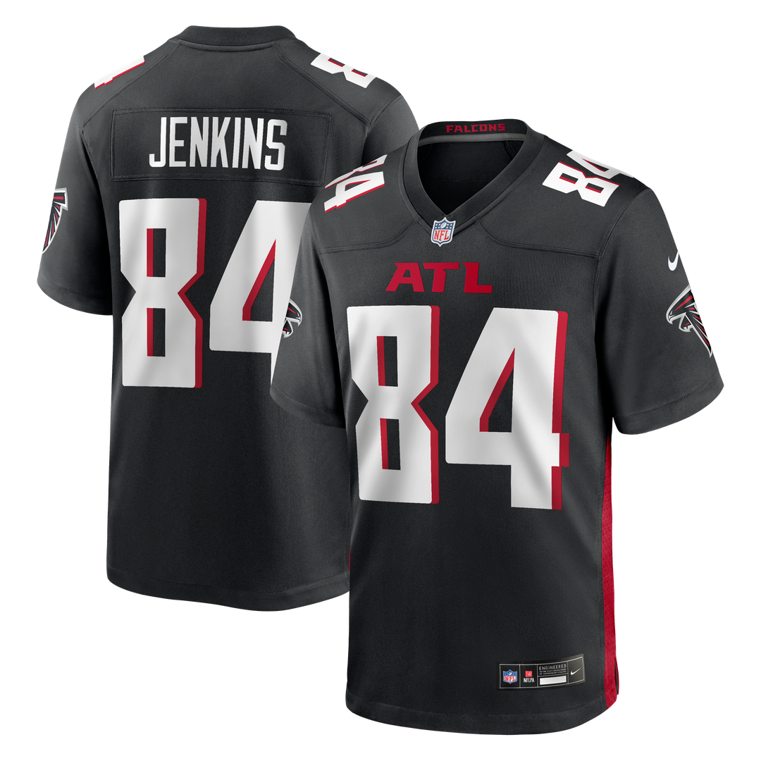 Alfred Jenkins Atlanta Falcons Black Game Retired Player Jersey
