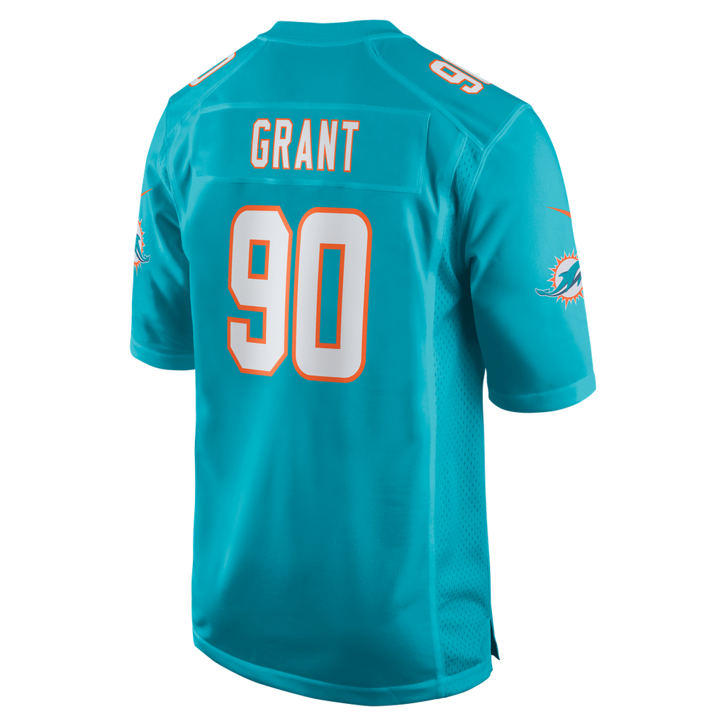 Kenneth Grant Miami Dolphins Aqua Team Game Jersey