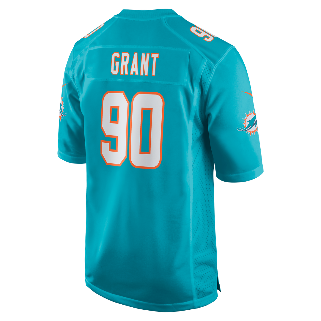 Kenneth Grant Miami Dolphins Aqua Team Game Jersey