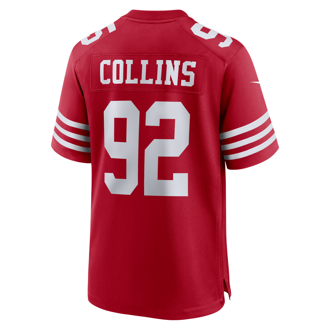 Alfred Collins San Francisco 49ers Scarlet Team Game Jersey