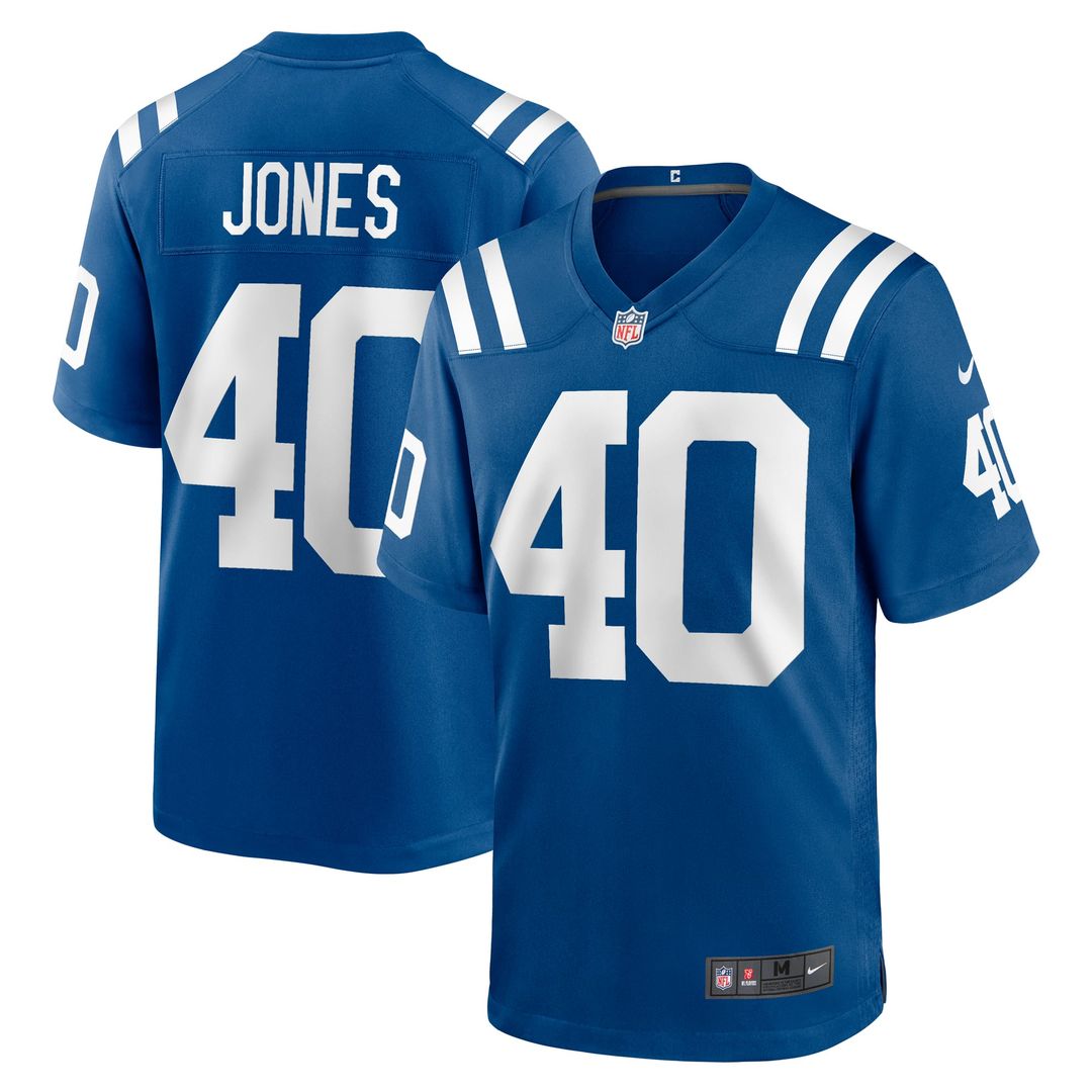Jaylon Jones Indianapolis Colts Royal Team Game Jersey