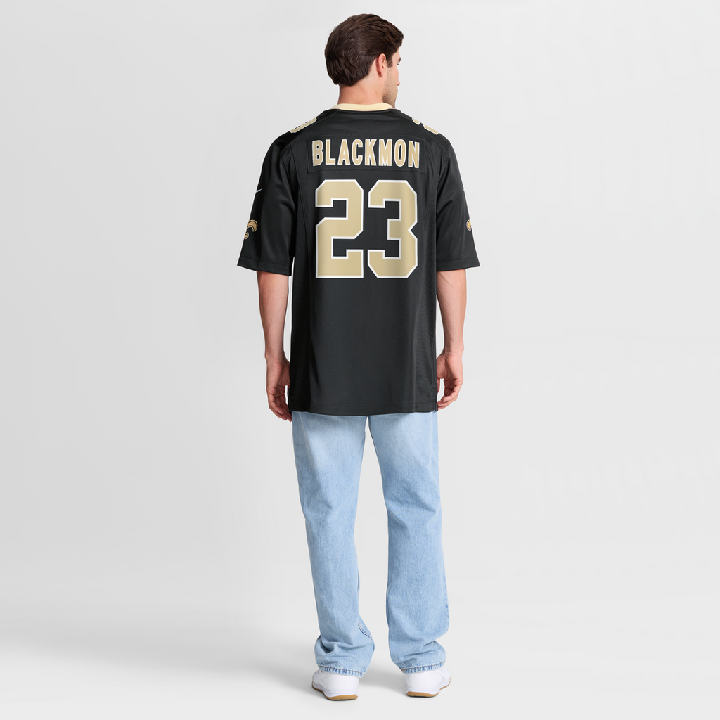 Julian Blackmon New Orleans Saints Black Team Game Jersey