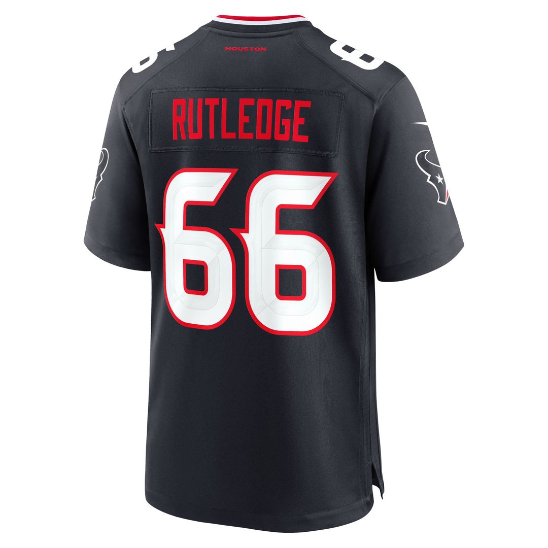 Keylan Rutledge Houston Texans Navy Team Game Jersey