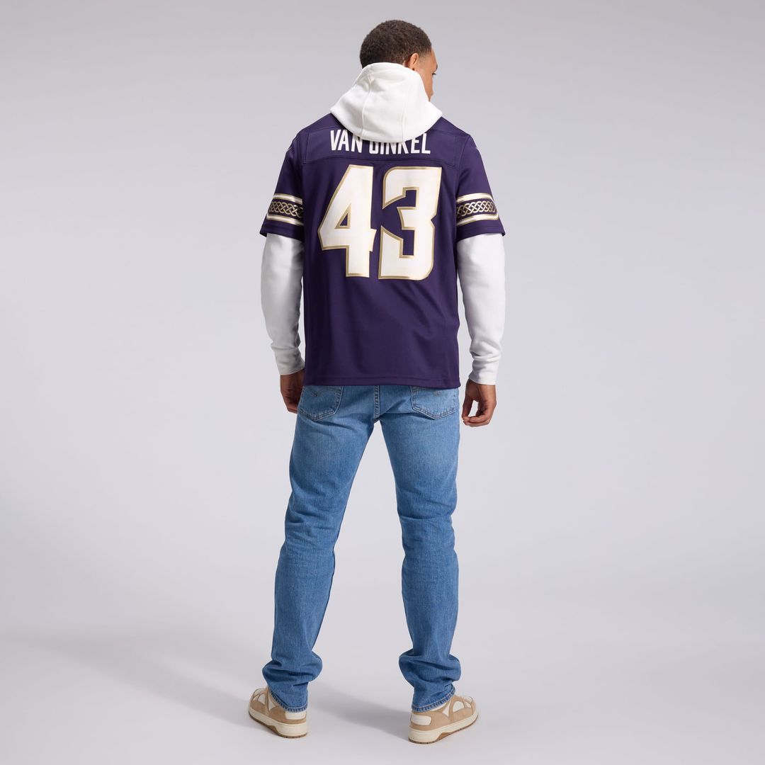 Andrew Van Ginkel Minnesota Vikings Purple 2026 Rivalries Collection Stitched Limited Jersey