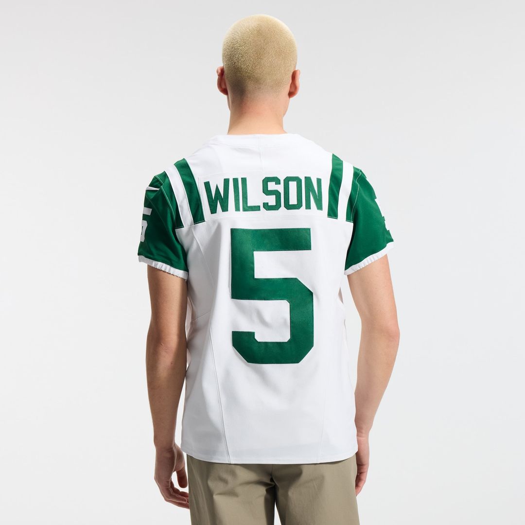 Garrett Wilson New York Jets White Classic Alternate Vapor F.U.S.E. Elite Jersey