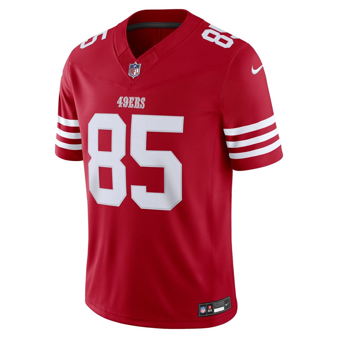 George Kittle San Francisco 49ers Scarlet Team Vapor F.U.S.E. Stitched Limited Jersey