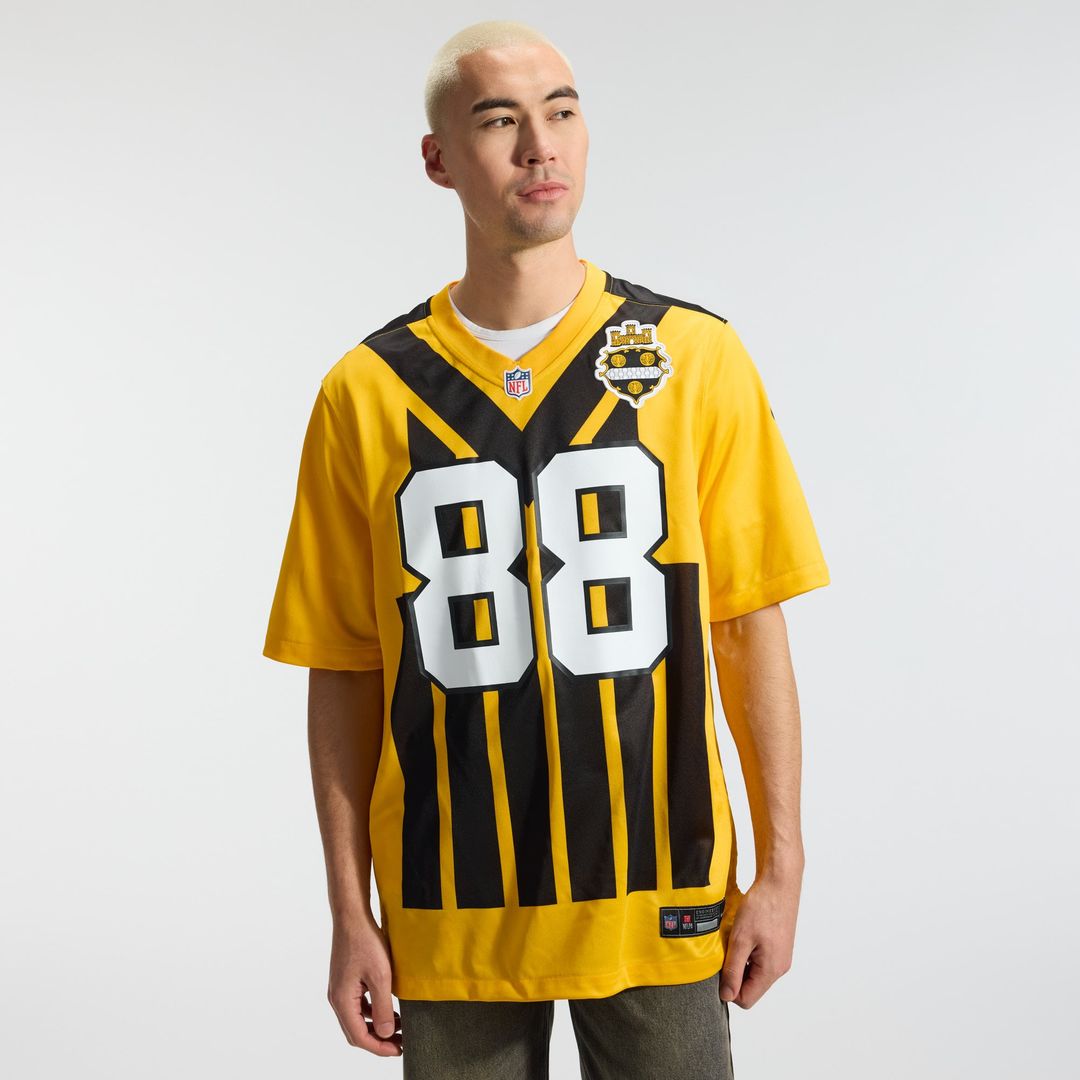 Pat Freiermuth Pittsburgh Steelers Black Game Jersey