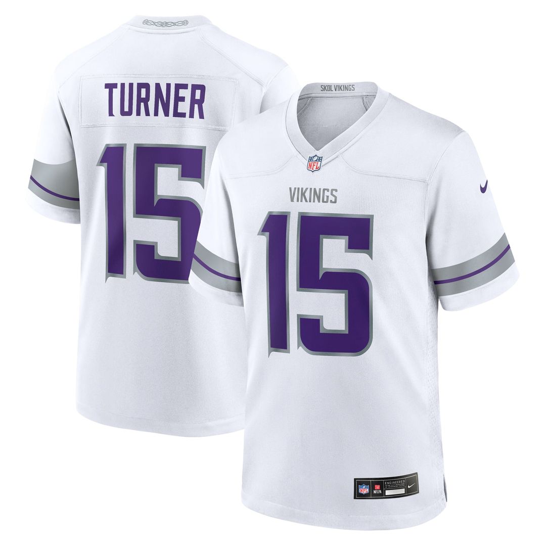 Dallas Turner Minnesota Vikings Purple Game Jersey
