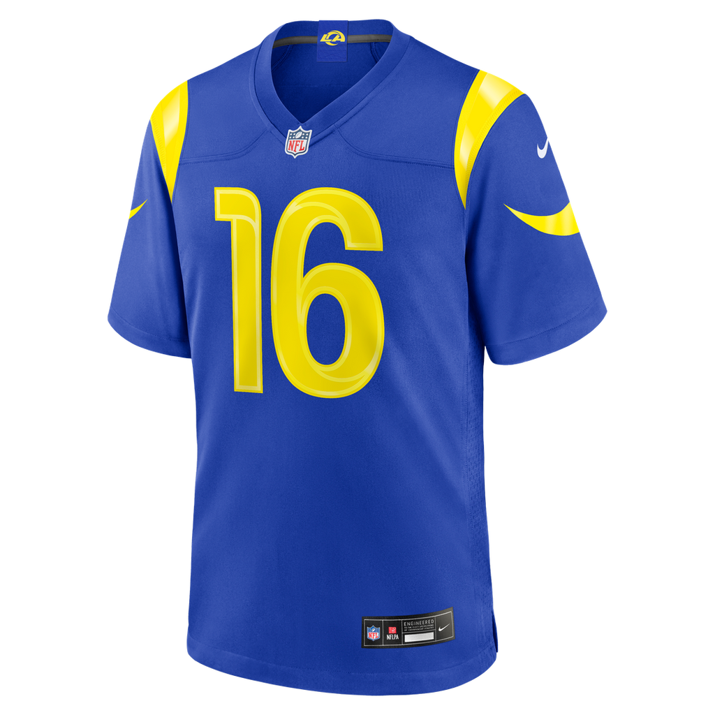 Tru Edwards Los Angeles Rams Royal Team Game Jersey