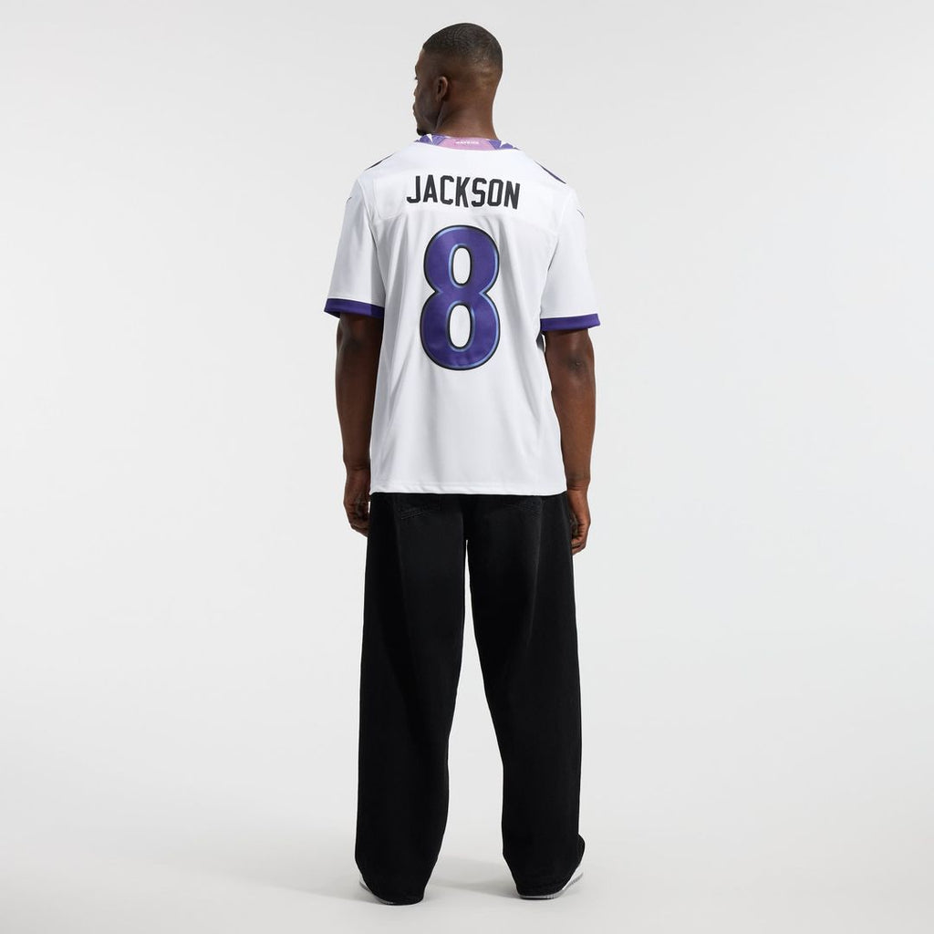 Lamar Jackson Baltimore Ravens White Vapor F.U.S.E. Stitched Limited Jersey