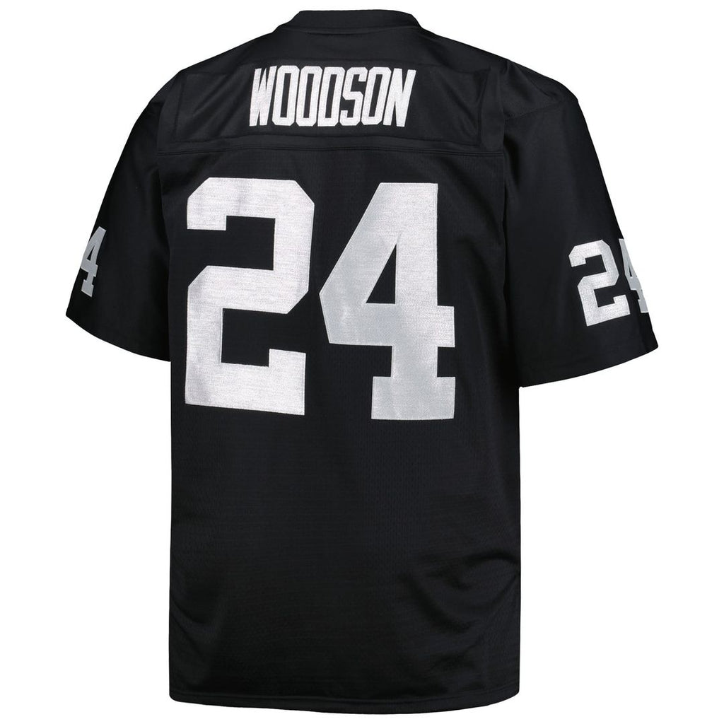 Charles Woodson Las Vegas Raiders Black Big & Tall 1998 Retired Player Replica Jersey