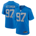 Aidan Hutchinson Detroit Lions Blue Alternate Game Jersey