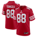 Jake Tonges San Francisco 49ers Scarlet Team Game Jersey
