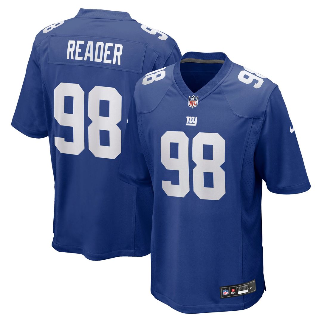 D.J. Reader New York Giants Royal Game Jersey