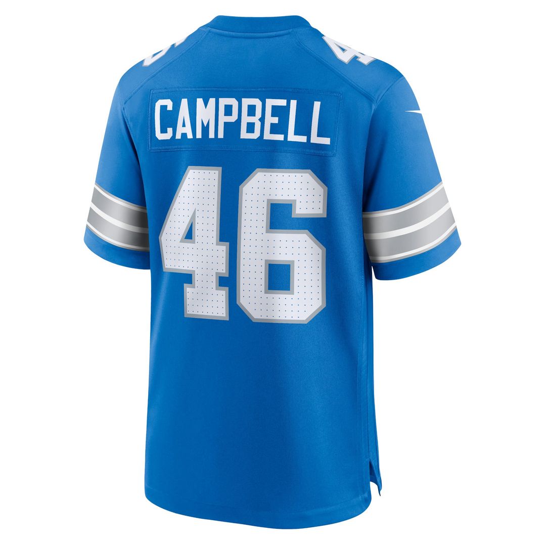 Jack Campbell Detroit Lions Blue Game Jersey
