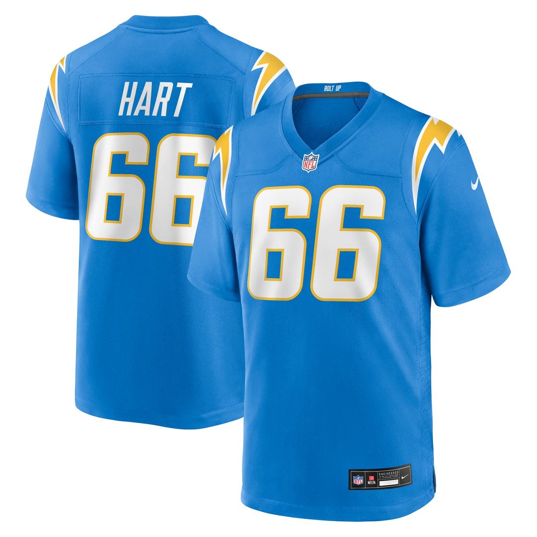 Bobby Hart Los Angeles Chargers Powder Blue Team Game Jersey