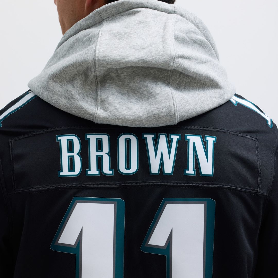 A.J. Brown Philadelphia Eagles Black Alternate Vapor F.U.S.E. Limited Jersey