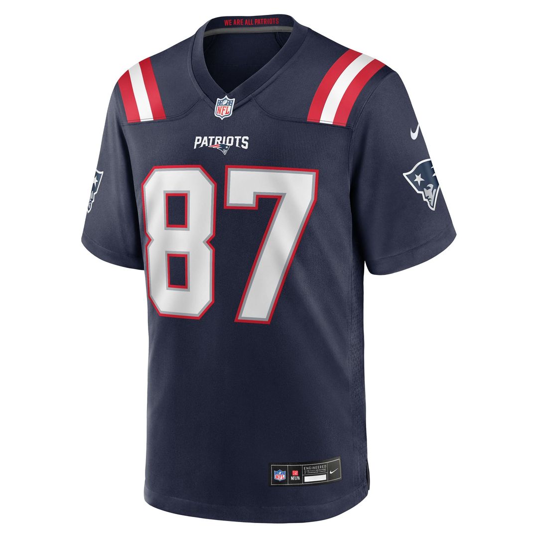 Rob Gronkowski New England Patriots Navy Team Retired Player Game Jersey