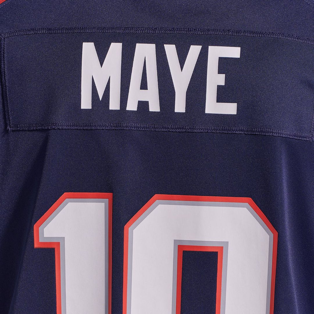 Drake Maye New England Patriots Navy Player Game Jersey