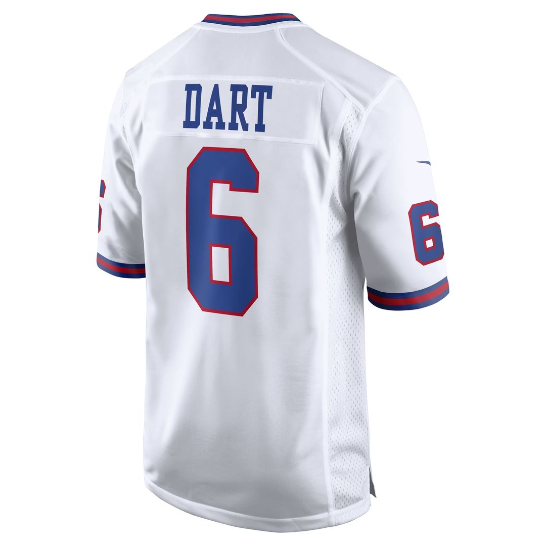 Jaxson Dart New York Giants White Alternate Vintage White Game Jersey