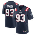 Leonard Taylor New England Patriots Navy Team Game Jersey