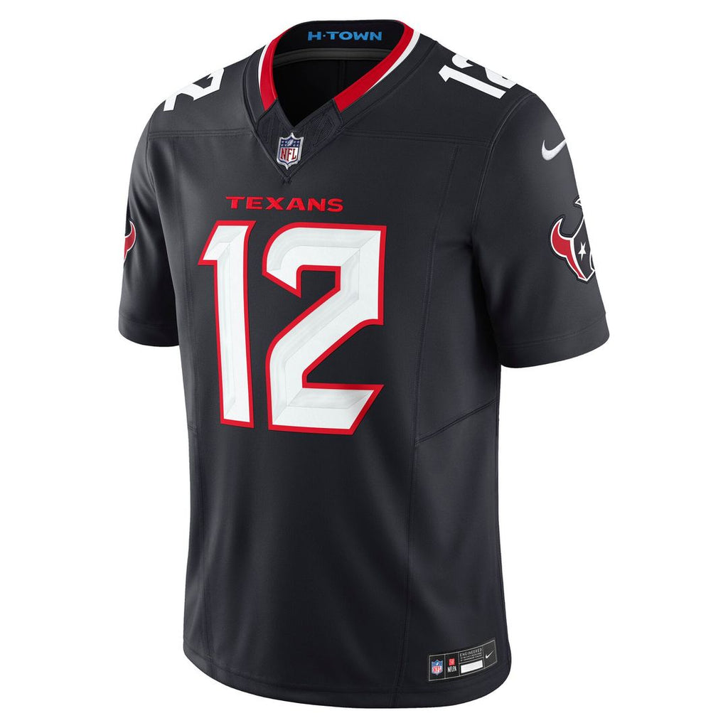 Nico Collins Houston Texans Navy Team Vapor F.U.S.E. Limited Jersey