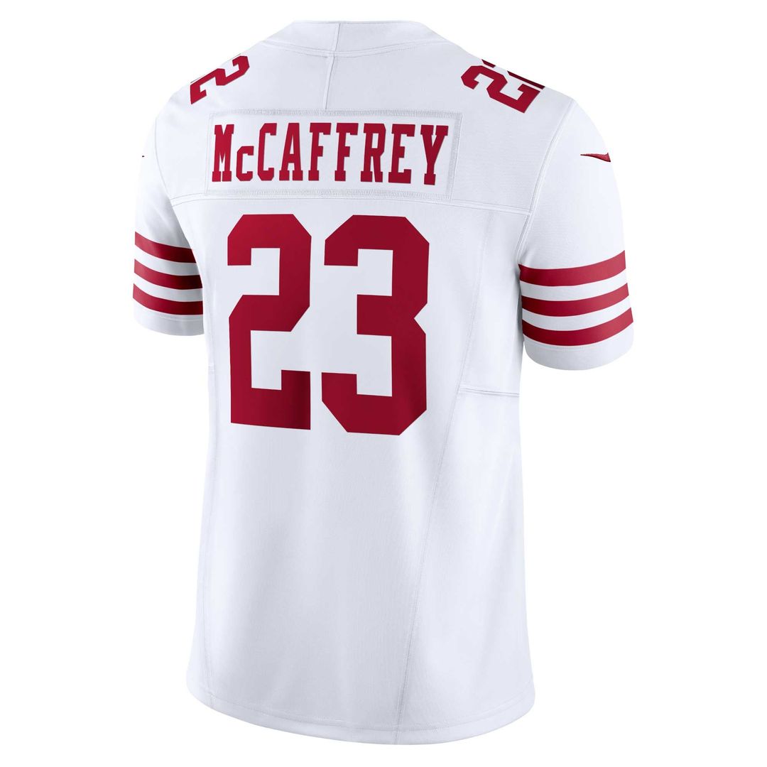 Christian McCaffrey San Francisco 49ers White Vapor F.U.S.E. Limited Jersey