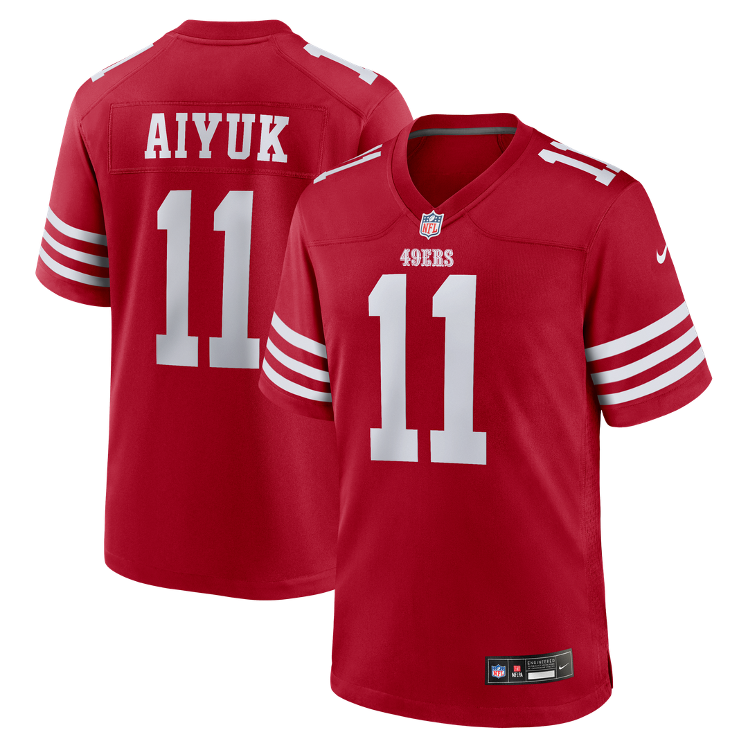 Brandon Aiyuk San Francisco 49ers Scarlet Game Player Jersey