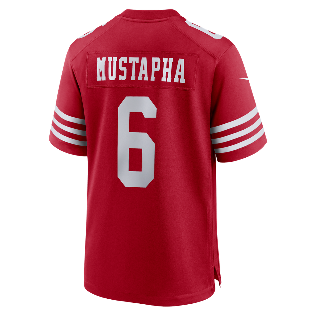 Malik Mustapha San Francisco 49ers Scarlet Game Jersey