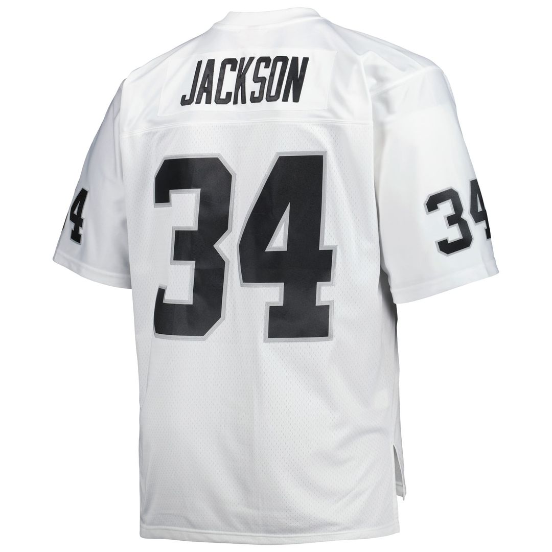 Bo Jackson Las Vegas Raiders White Big & Tall 1988 Retired Player Replica Jersey