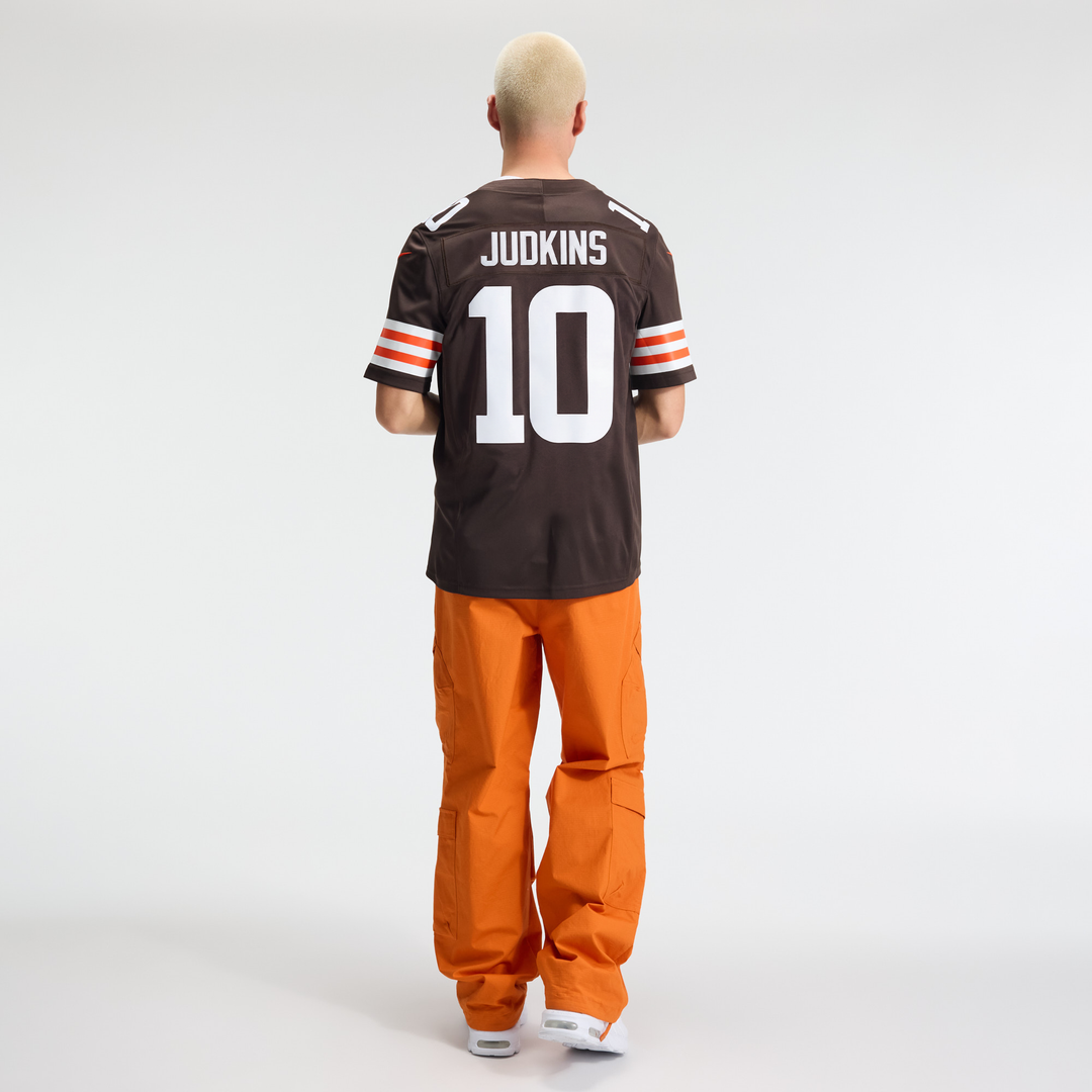 Quinshon Judkins Cleveland Browns Brown Team Vapor F.U.S.E. Stitched Limited Jersey