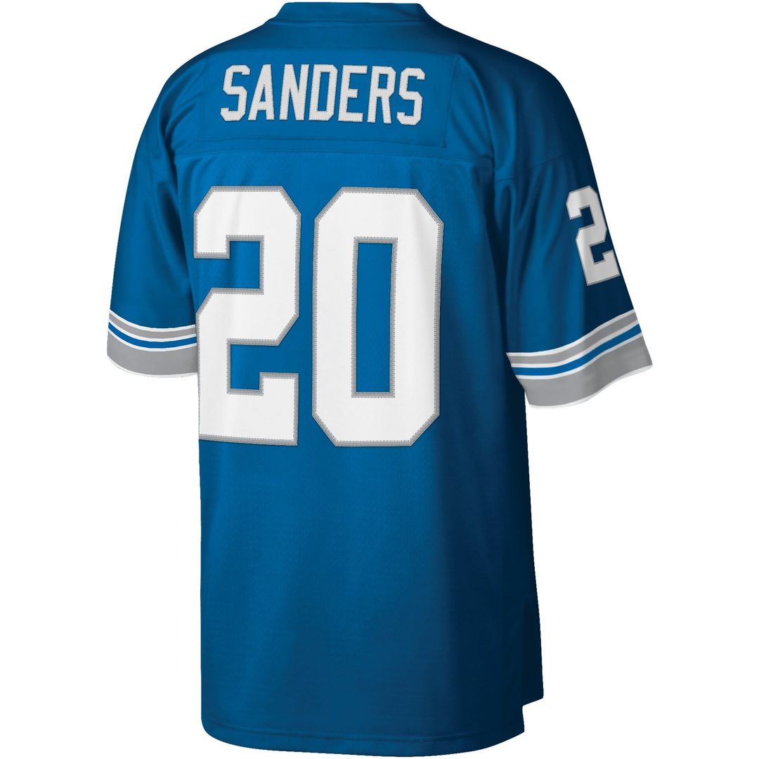 Barry Sanders Detroit Lions Blue Legacy Replica Jersey