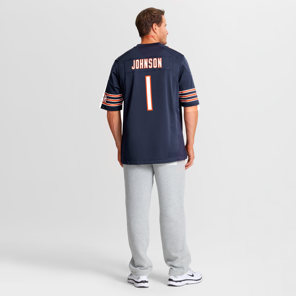 Jaylon Johnson Chicago Bears Navy Game Jersey