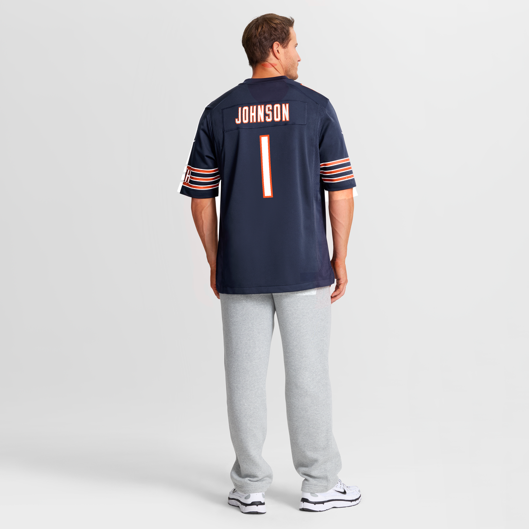 Jaylon Johnson Chicago Bears Navy Game Jersey