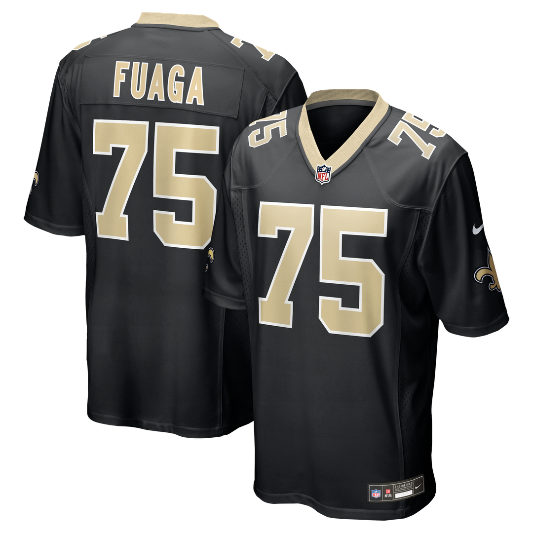 Taliese Fuaga New Orleans Saints Black Game Jersey