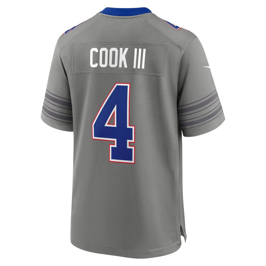 James Cook III Buffalo Bills Gray Nickel City Game Jersey