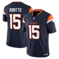 Nik Bonitto Denver Broncos Navy Alternate Vapor F.U.S.E. Stitched Limited Jersey