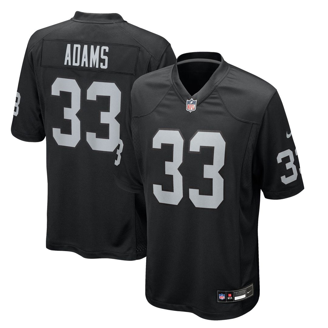 Jamal Adams Las Vegas Raiders Black Team Game Jersey
