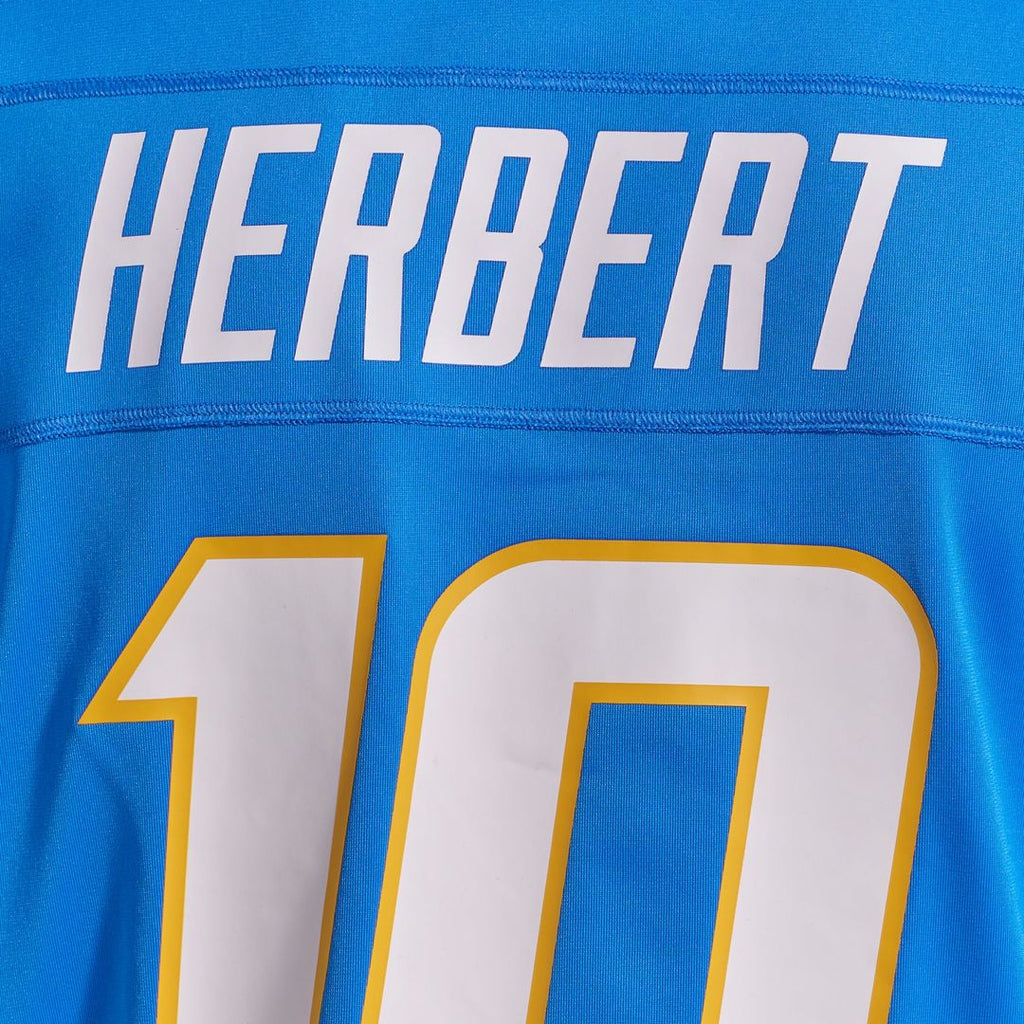 Justin Herbert Los Angeles Chargers Gold Alternate Charger Power Game Player Jersey
