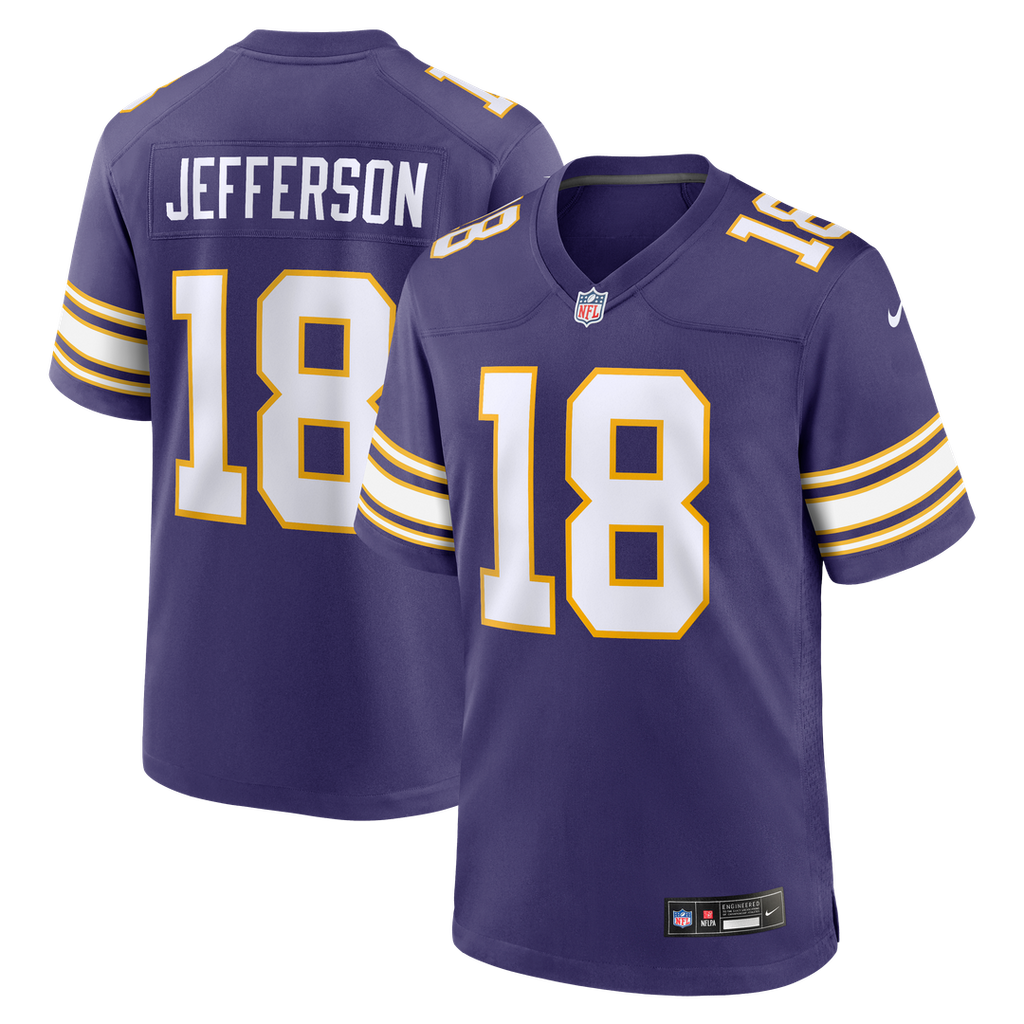 Justin Jefferson Minnesota Vikings Purple Classic Player Game Jersey