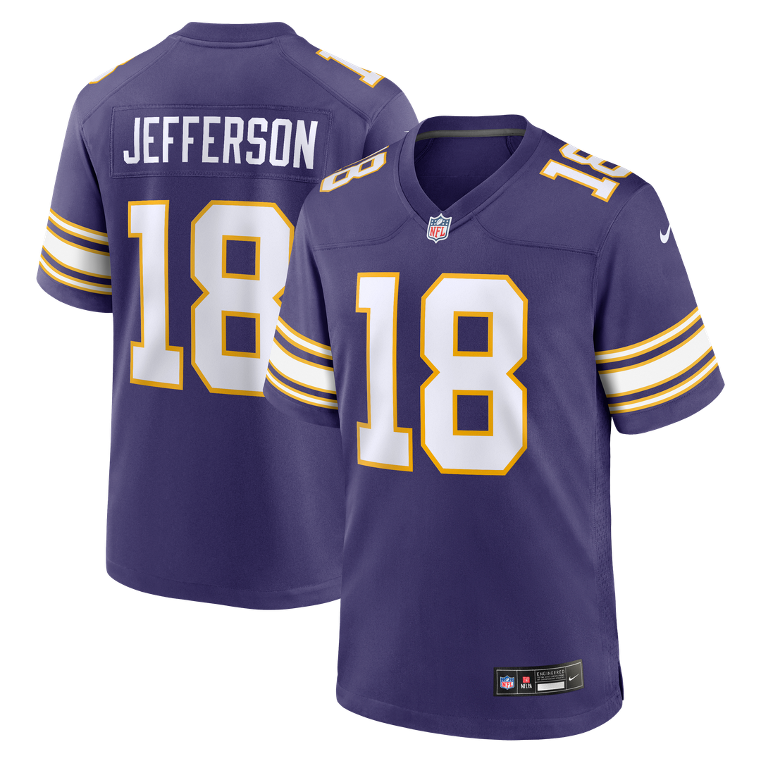 Justin Jefferson Minnesota Vikings Purple Classic Player Game Jersey