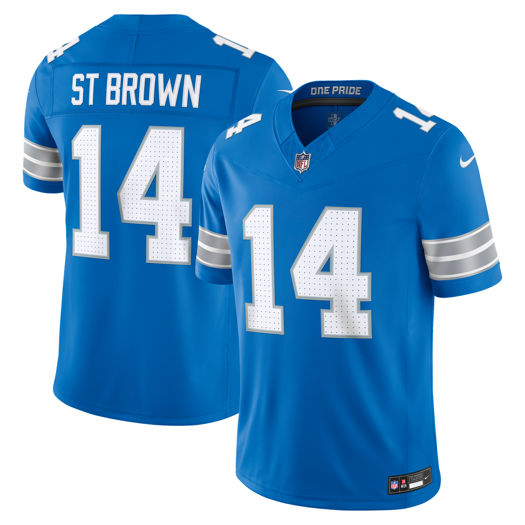 Amon-Ra St. Brown Detroit Lions Black Alternate Vapor F.U.S.E. Stitched Limited Jersey